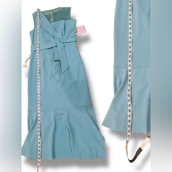 JS Collections JOANNA BOW TEA LENGTH Midi DRESS Gown - Picture 12 of 16